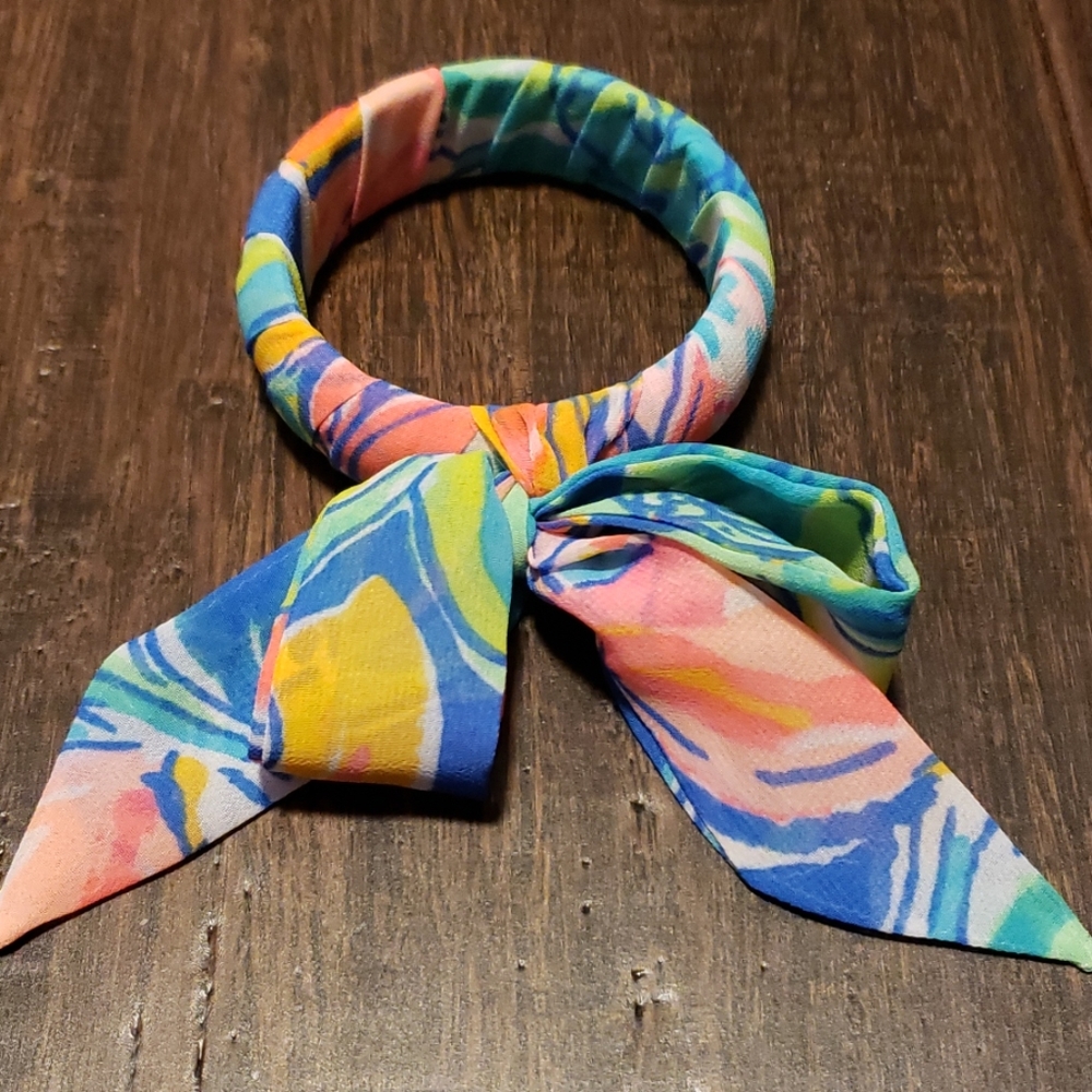 NWOT Lilly pulitzer fabric wrapped bangle